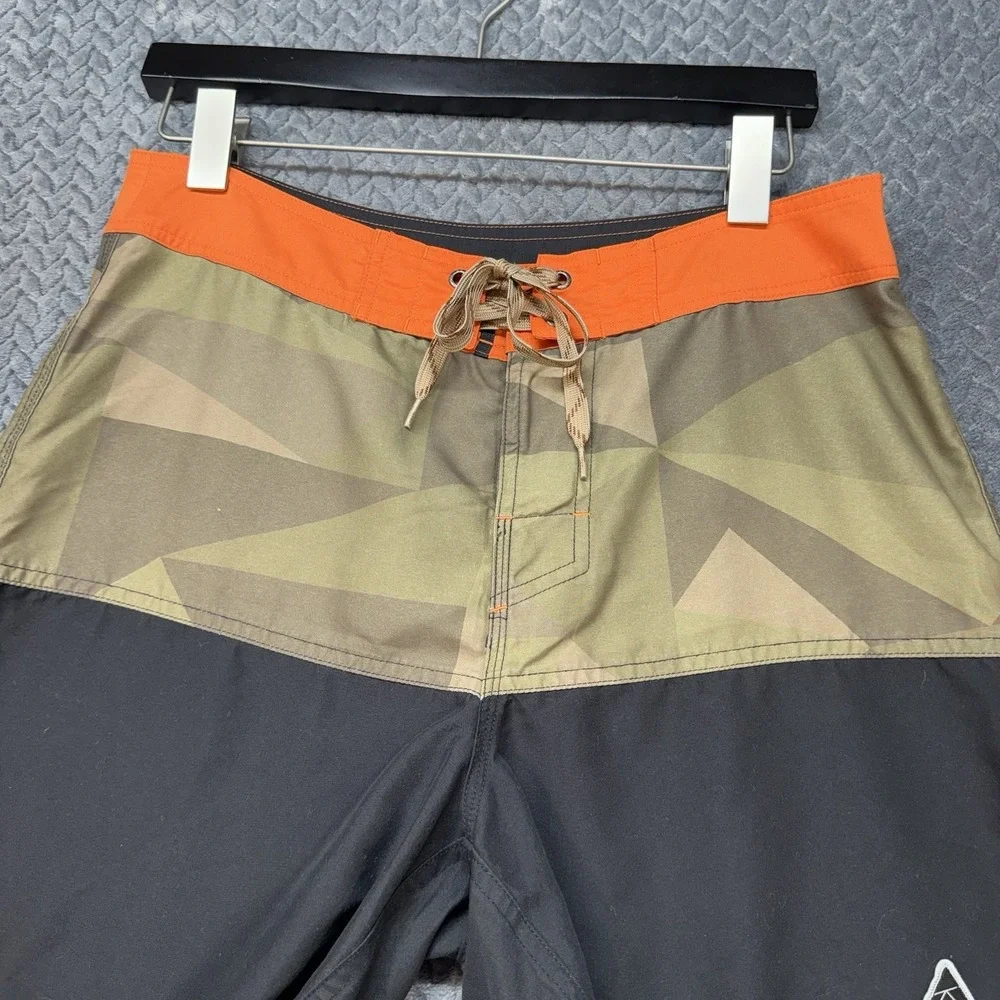 Howler Brothers x Chaco Board Shorts Size 32 Geometric Camo Trunks Surf‎ Swim